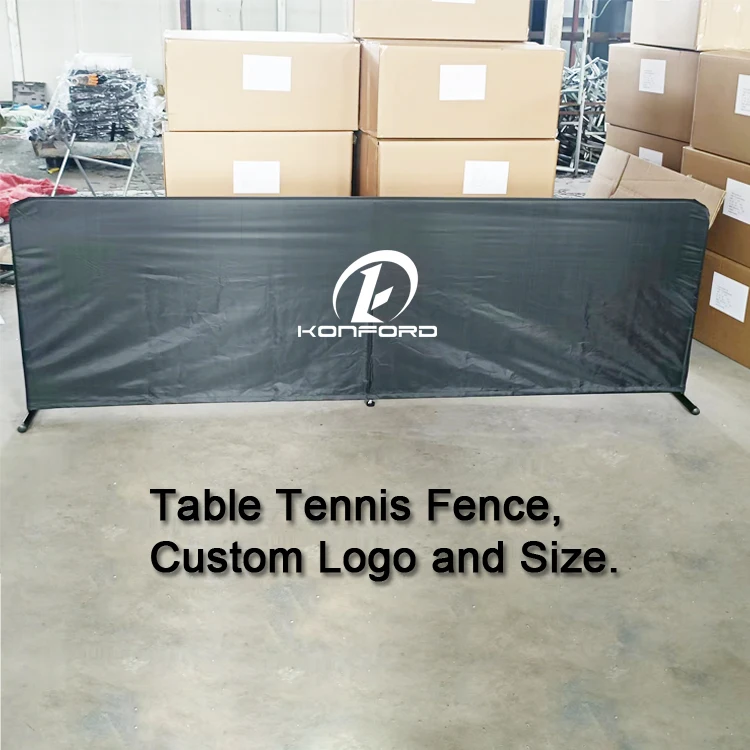 Konford Custom Table Tennis Fence Barrier Stable and Durable Oxford Surround Foldable Pickleball Dividers Sports Court Equipment