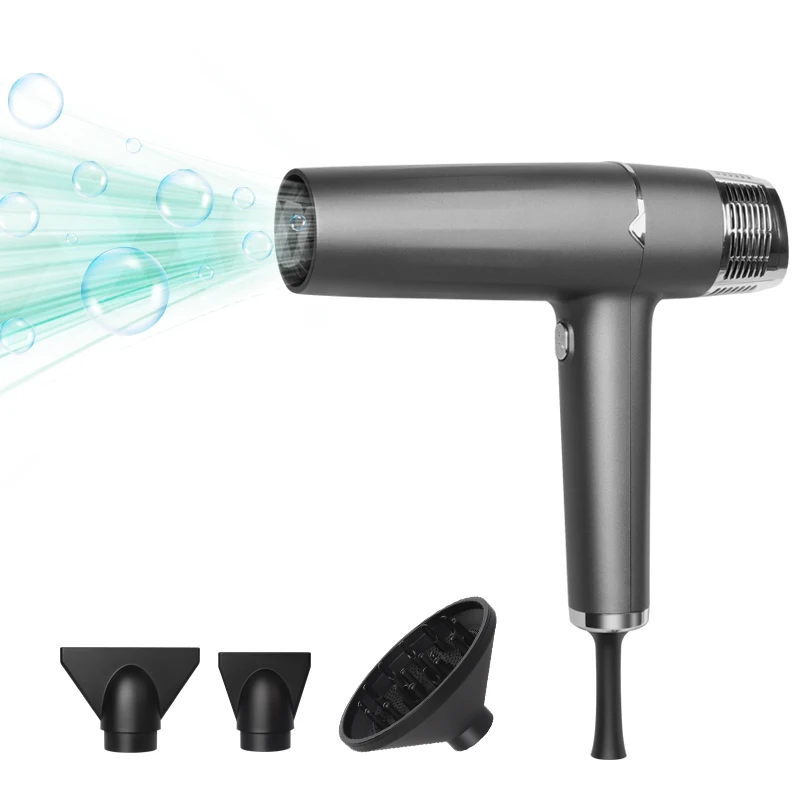 Professional Ionic Hair Dryer with Diffuser and Concentrator for Curly ...