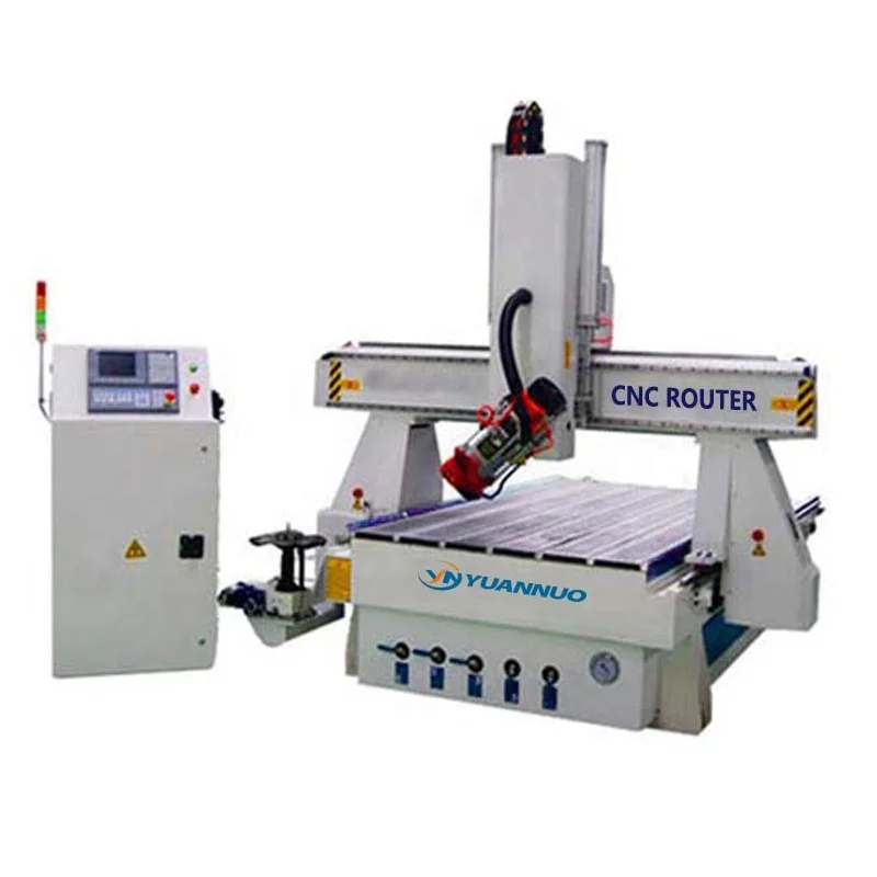 3 Axis 4 Axis Cost Steel Structure Automatic Tool Change Auction Wood Panel Carving 1325 Atc Cnc Router Machinery