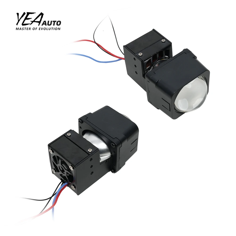 إضاءة السيارات عدسة بروجيكتور مصفوفة بحجم 1.5 بوصة، مصابيح أمامية ليد، عدسات ثنائية للضوء العالي والمنخفض، عدسة ضوئية مزدوجة