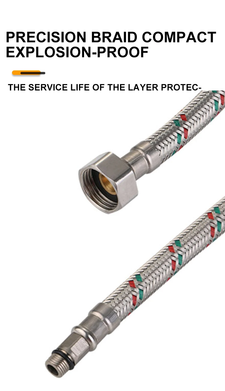 High Pressure Metal Braided Hose Ss304 Stainless Steel Flexible Pipe