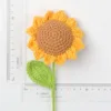 7Circle (light brown) sunflower branch-1Leaf(40cm)