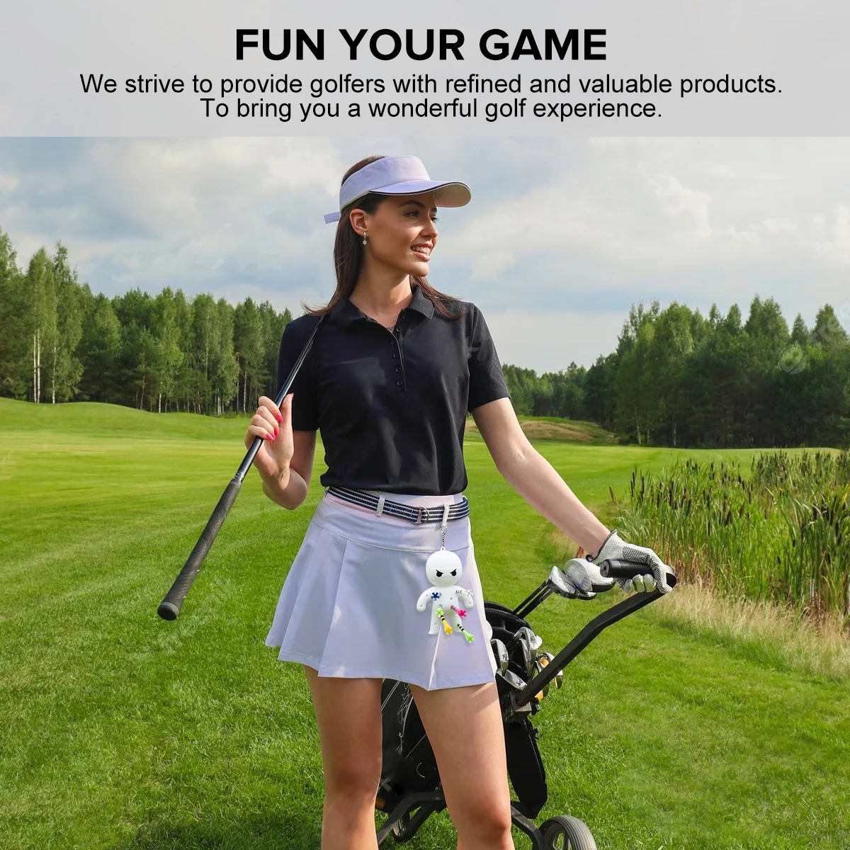 New Design Golf Ball Tee Holder Holds 13 Tees Built To Last Silicone