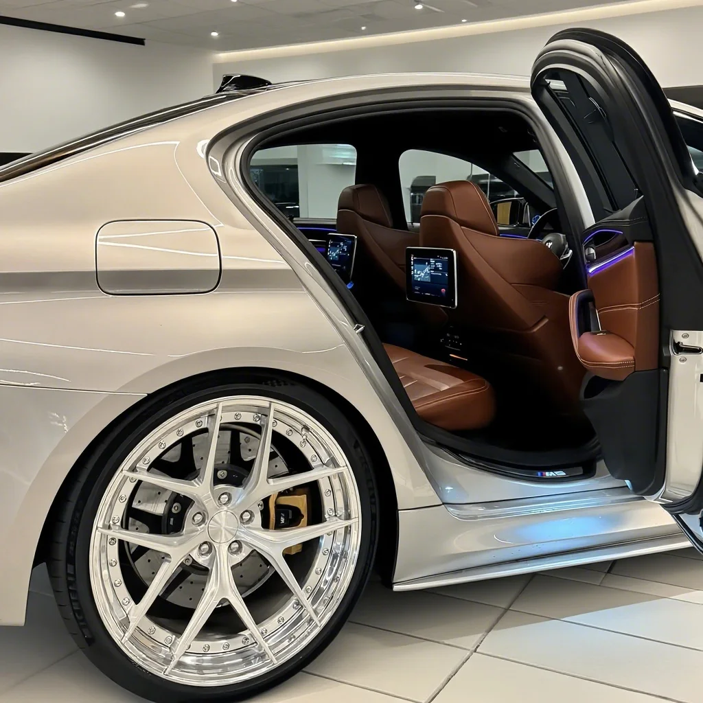 XINLAI Custom Deep Concave 2 Piece 5*120/114.3 18-22 Inch Passenger Car Aluminum Forged Wheel for Mercedes Benz BMW Porsche Audi - Image 1