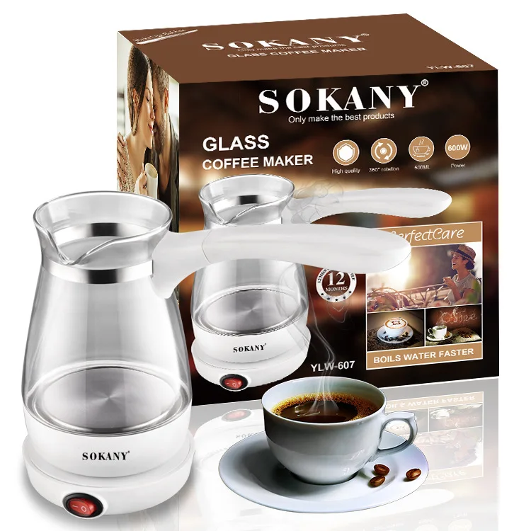 Sokany607 Turkish Coffee Pot Glass 