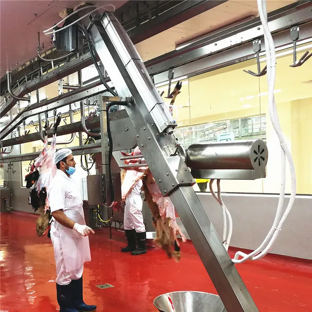 Automatic sheep slaughtering line with durable sheep deboning conveyor for sheep slaughterhouse