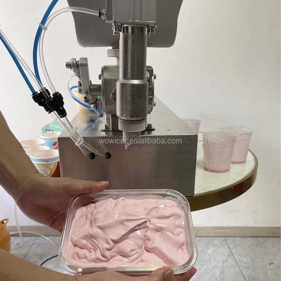 Machine Cone Cheap Manual Semi Automatic Cup Icecream Filling Ice Cream Machine