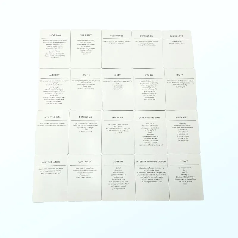 Customized Design Stationary A6 Cards Self Love Mental Health Inspirational Positive Affirmation Cards