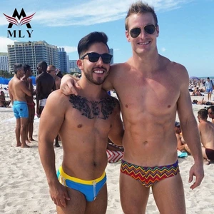 OEM Swimming Briefs Men Soft Stretch Triangle Shorts Beach Wear Swimwear Shorts for Men