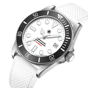 OEM LOGO Grade 2 Grade 5 Titanium Watches Men Dive Automatic Movement Wrist Watch Sapphire Crystal with Luminous Dial Markers