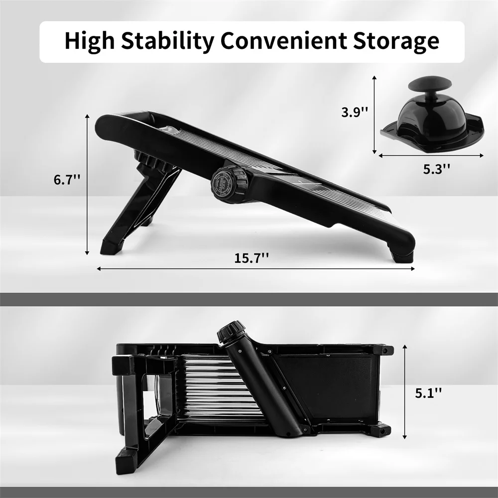 Gadget 2025 New Arrival Mandoline Fruit Slicer Multifunctional Shredder Julienne Cutter Slicer Safe Mandoline Slicer