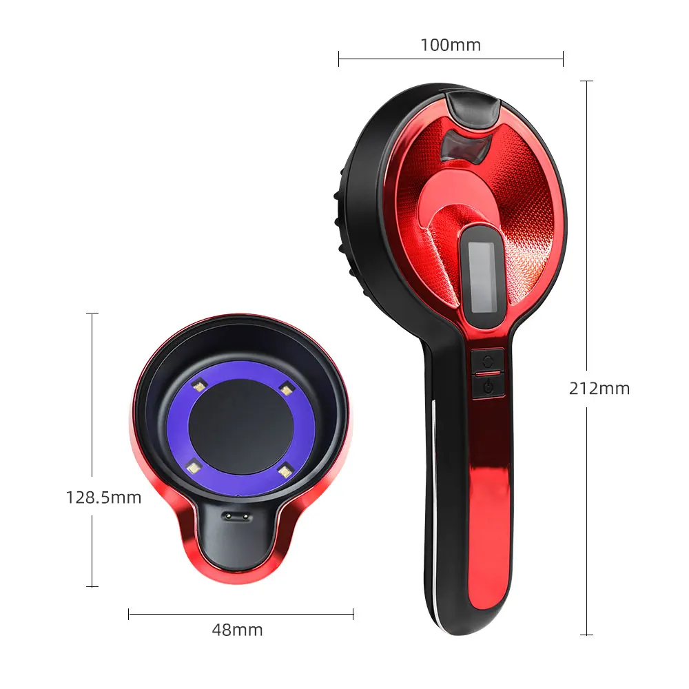 Red Light Wave Laser Comb Micro Vibration Massage Liquid Brush