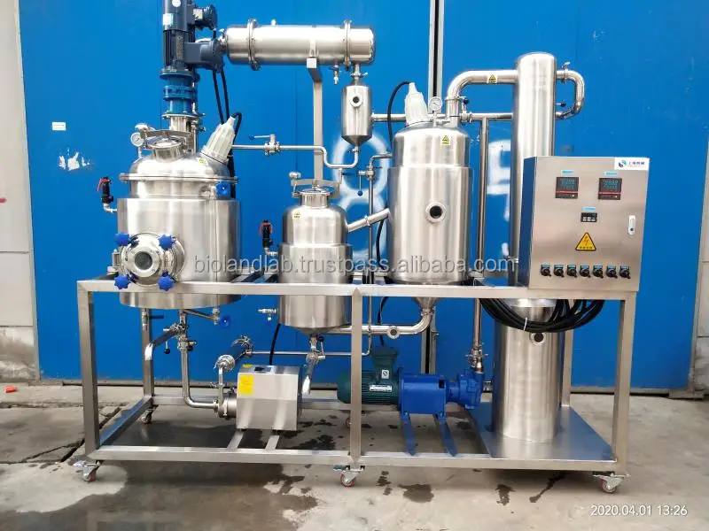 Ultrasonic Herb & Essential Oil Extractor Machine 50L 100L 200L Closed Loop PLC Core Components for Efficient Plant Extraction