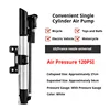 Single Cylinder Pump with Gauge - Silver