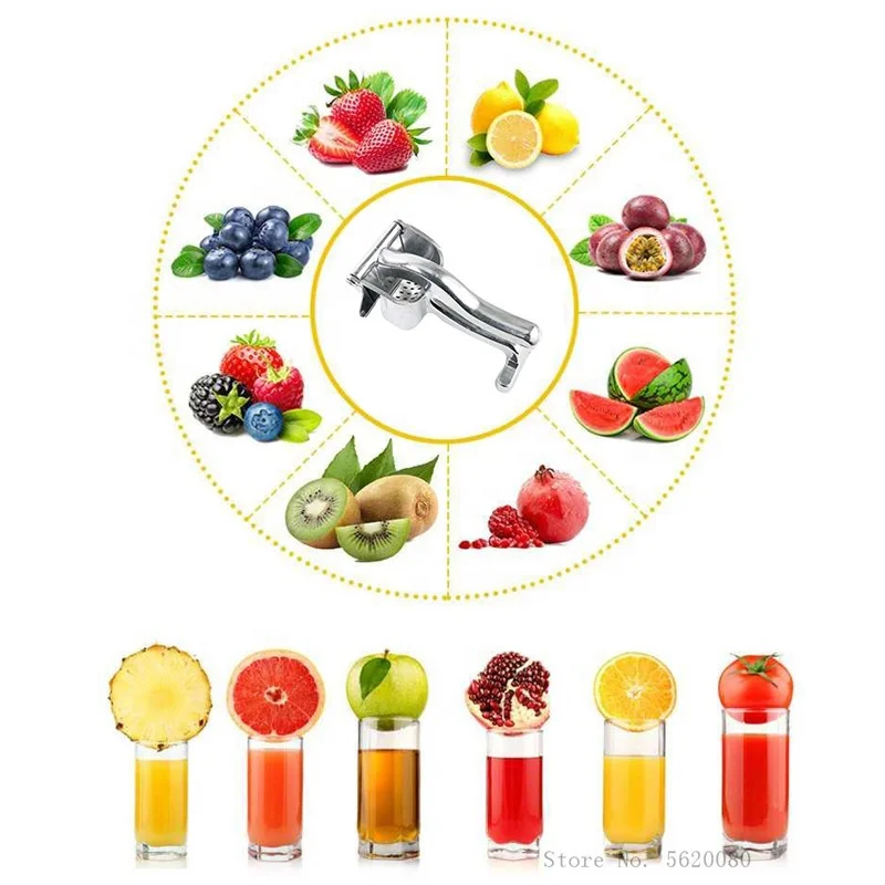 RTS 2023 YDM Manual Juice Squeezer Aluminum Alloy Hand Pressure Juicer Pomegranate Orange Lemon Sugar Cane Juice Kitchen Fruit Tool