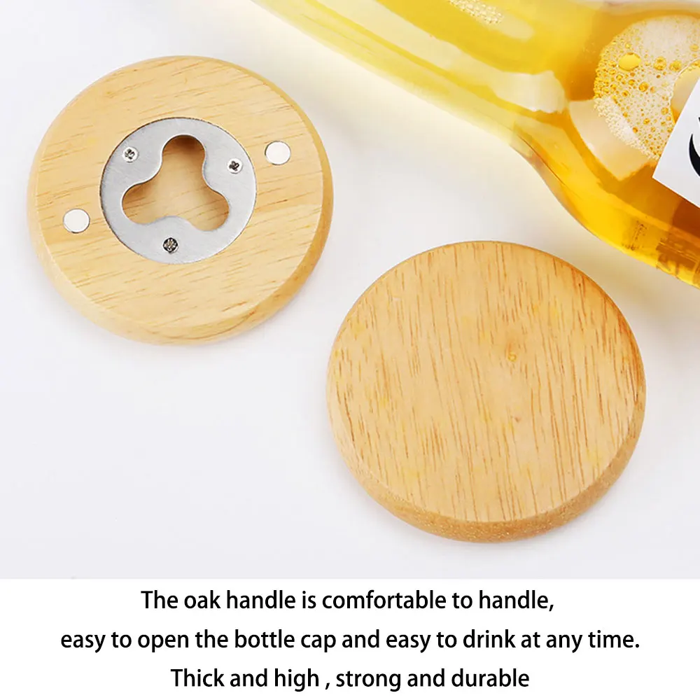 Открывалка для бутылок пива Oneway с собственным логотипом, оптовая продажа, деревянная пустая открывалка для бутылок