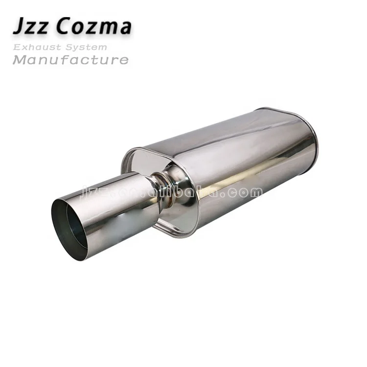 Jzz Cozma Exhaust Pipe - 2.5 Inch to 4 Inch Oval Muffler