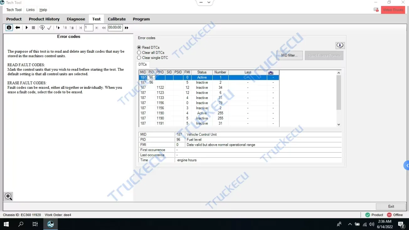 Genuine Vocom Dealer Tool Vocom Ptt 2.8 Apci TECH TOOL Euro 6 Euro5 Vocom2 VOCOM II 88894000 Diagnostic Tool with Cables
