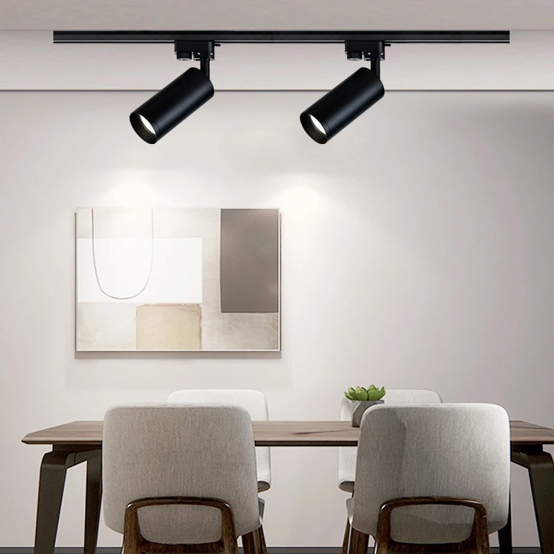 TOSEO Custom Rail Light Surface Mounted Spotlight Adjustable GU10 Led Track Lights Aluminum 90 Modern Aluminum Frame Tracklight