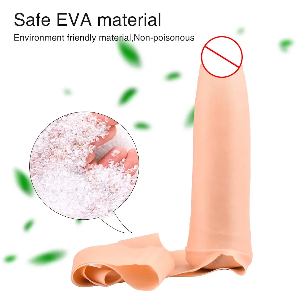 Free Custom Box - Strap on Sponge Filler Dildo Rubber Belt Panties Lesbian Realistic Feel for Vagina Anal Plug Sex Toys Woman