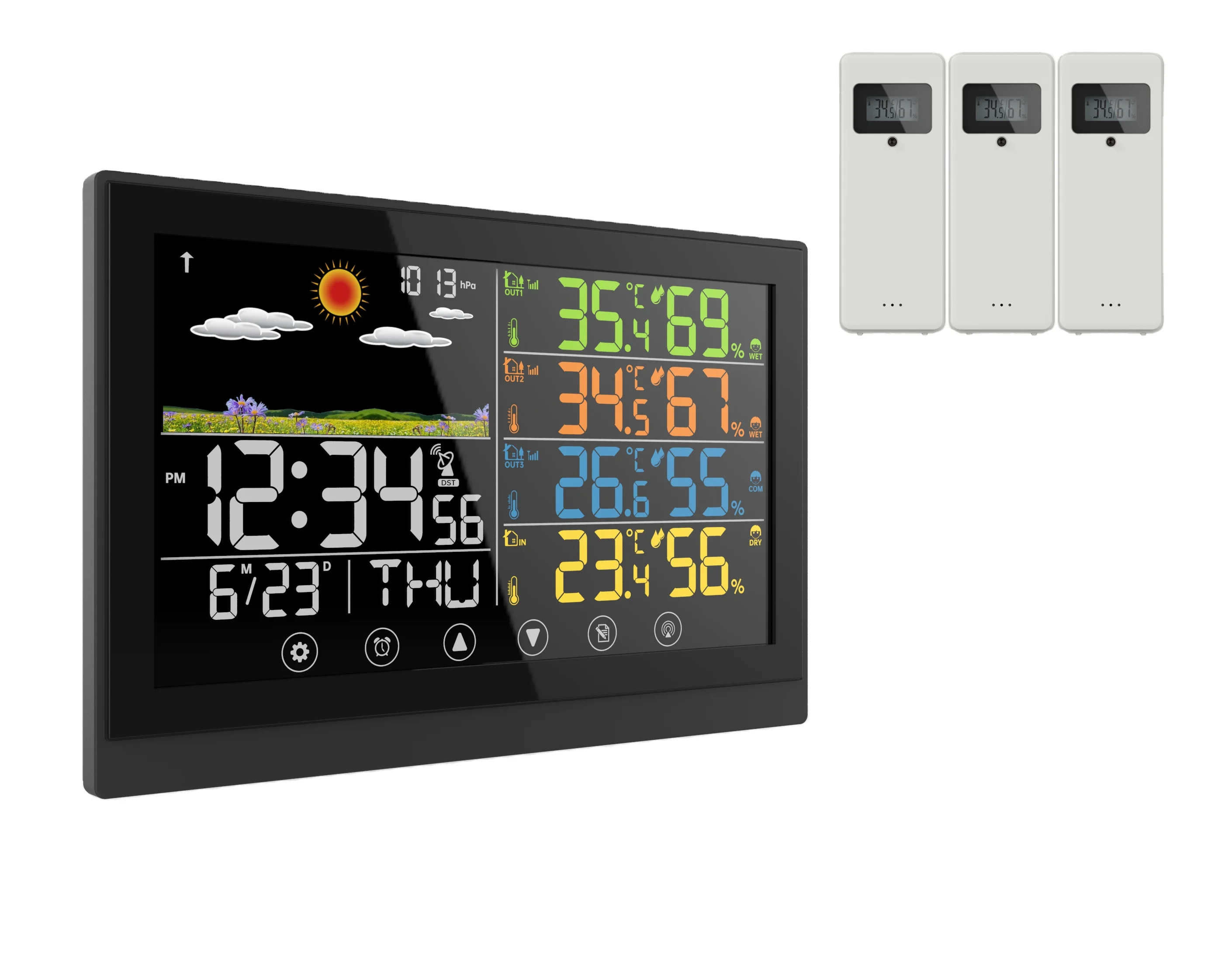 Best Home Weather Station With Color Screen Barometer Hygrometer High