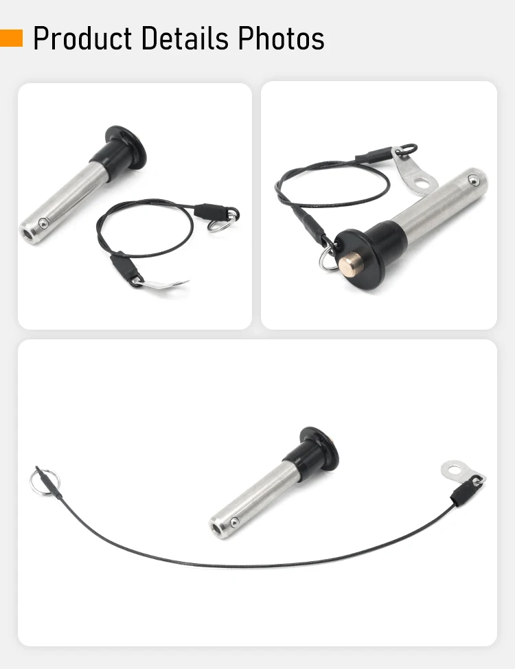 Stainless Steel Button Handle Safety Lock Pin Ball Spring Lock Pin