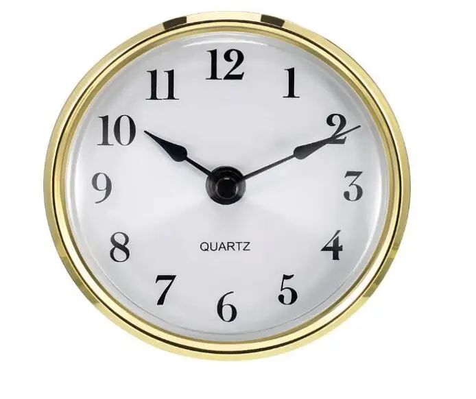 High Quality Plastic Modern Clock Insert with Arabic Numerals Fits 76mm ...