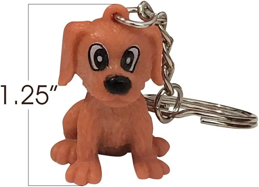 Puppy Keychains Fun Keychains For Backpack Purse Luggage,Unique