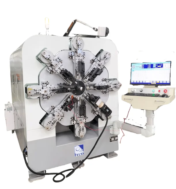 Automatic Multi-Function 12 Axes Computer Spring Coiling Machine for 1-4mm & 2-6mm Wire with 100m/min Speed and 380V Power