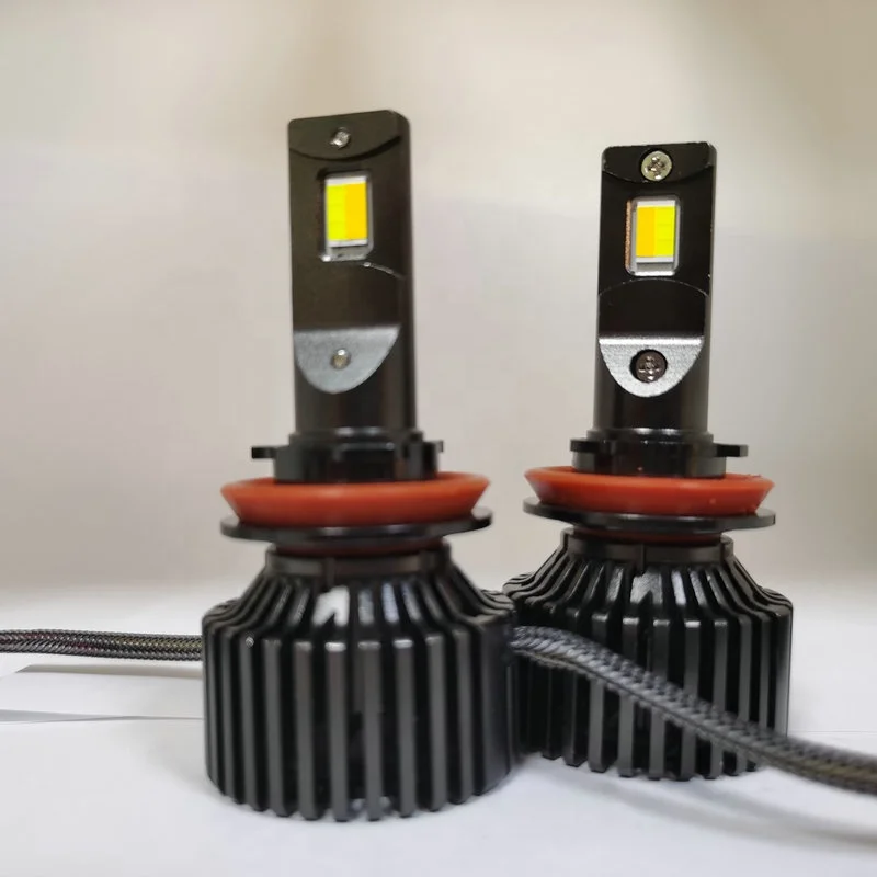 Three Light 3 Tri Color H4 LED Headlight Bulbs Tricolor Yellow Color Led Headlight for Car 3000k 4300k 6000k Multicolor Led H7