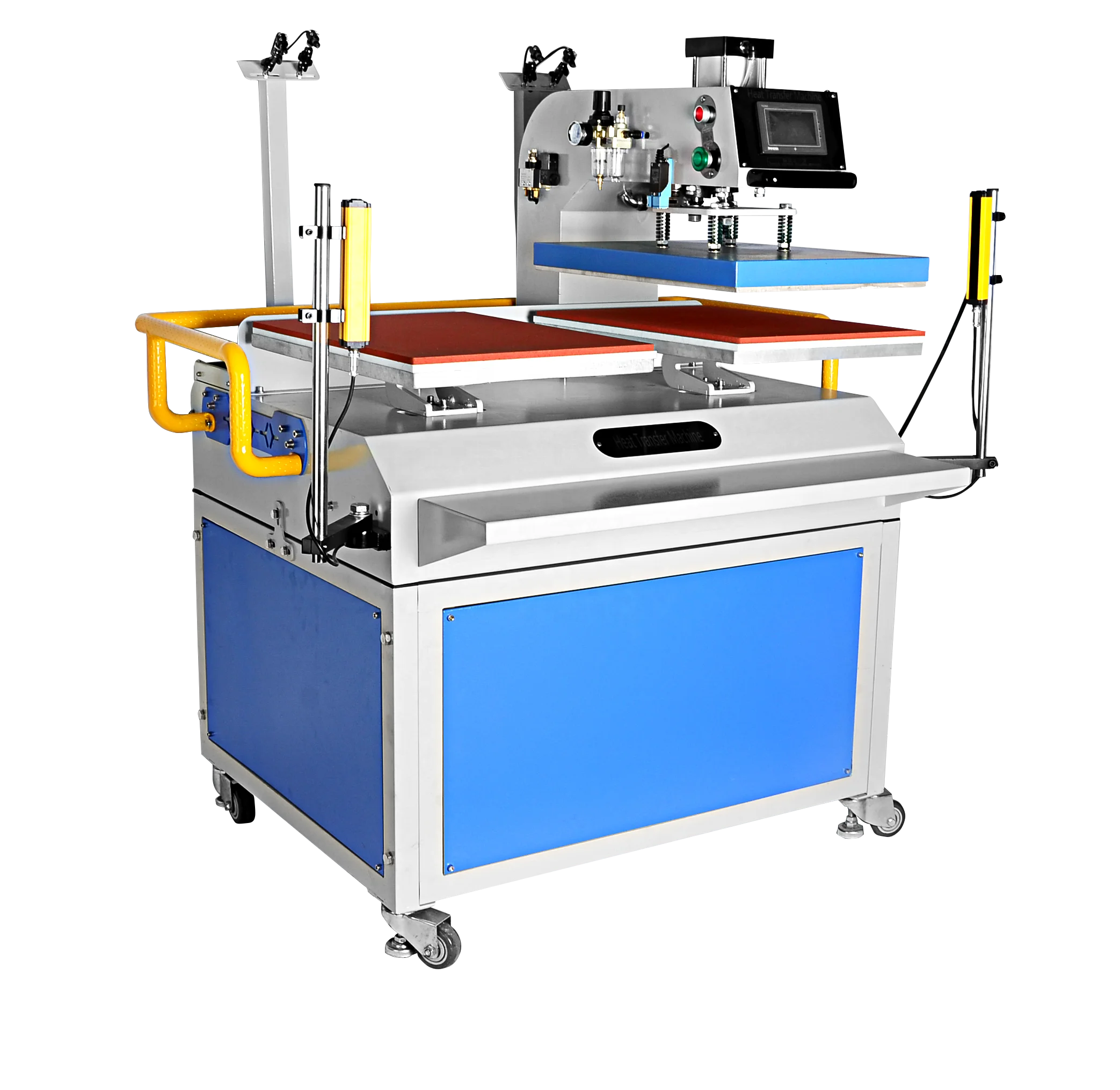 Gaoshang Dongguan Pneumatic Double Station Automatic Textile Hoodie Factory Sublimation Fabric Heat Press Machine