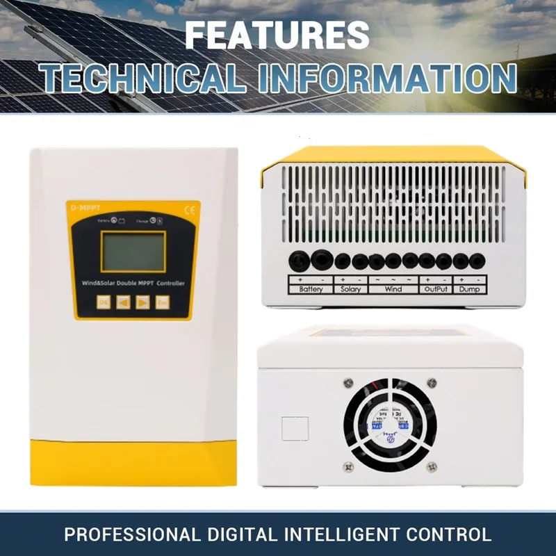 Off Grid Boost Controller Mppt Hybrid Wind Solar Charge Controller Auto