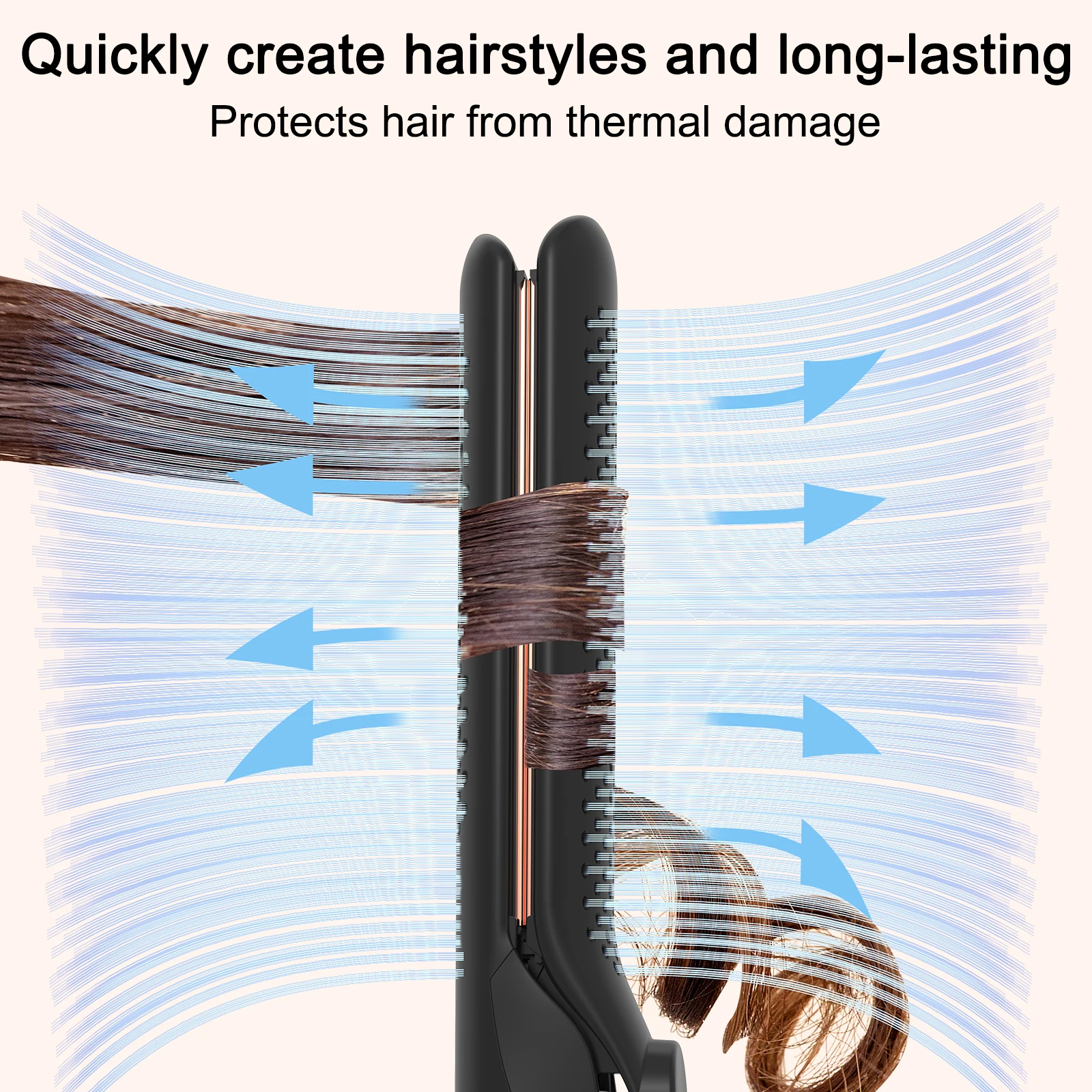 L'ange Hair Le Duo Grande Airflow Styler 2in1 Curling Wand & Titanium