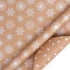 Collection Noël-rouleau imprimé flocon de neige-43cm10m