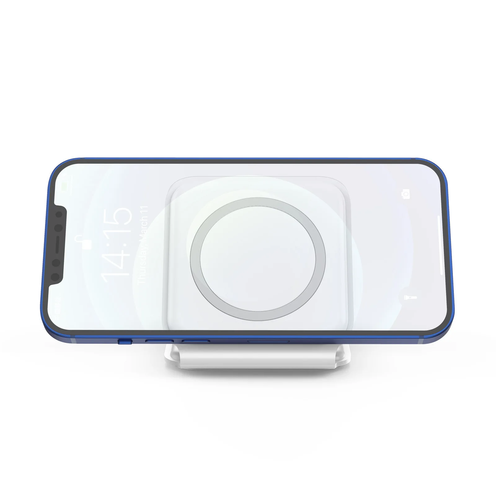 Custom Printing Logo Stand Magnetic Earbuds Watch Cellphone Foldable Multifunction Chargers 3 in 1 15W Wireless Charger