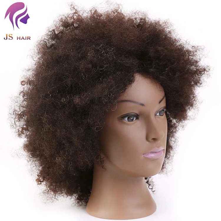 Practice Head Hairdressing Long Hair Black Dolls with African Afro Hair for  Barber Training Mannequin Doll