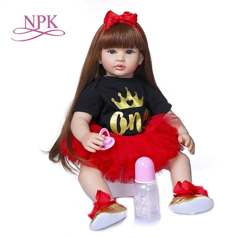 Npk 60cm Bebe Doll Reborn Boneca Reborn Toddler Baby Girl Doll Soft Silicone Cloth Body Lifelike Bebe Doll Reborn Buy Baby Doll Reborn Baby Doll Soft Silicone Baby Doll Product On Alibaba Com