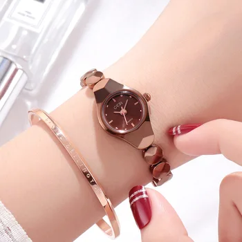 GEDI 1101 Women's Mini Dial Bracelet Simple and Fashionable Waterproof Tungsten Steel Color Women's Watch Quartz Watch