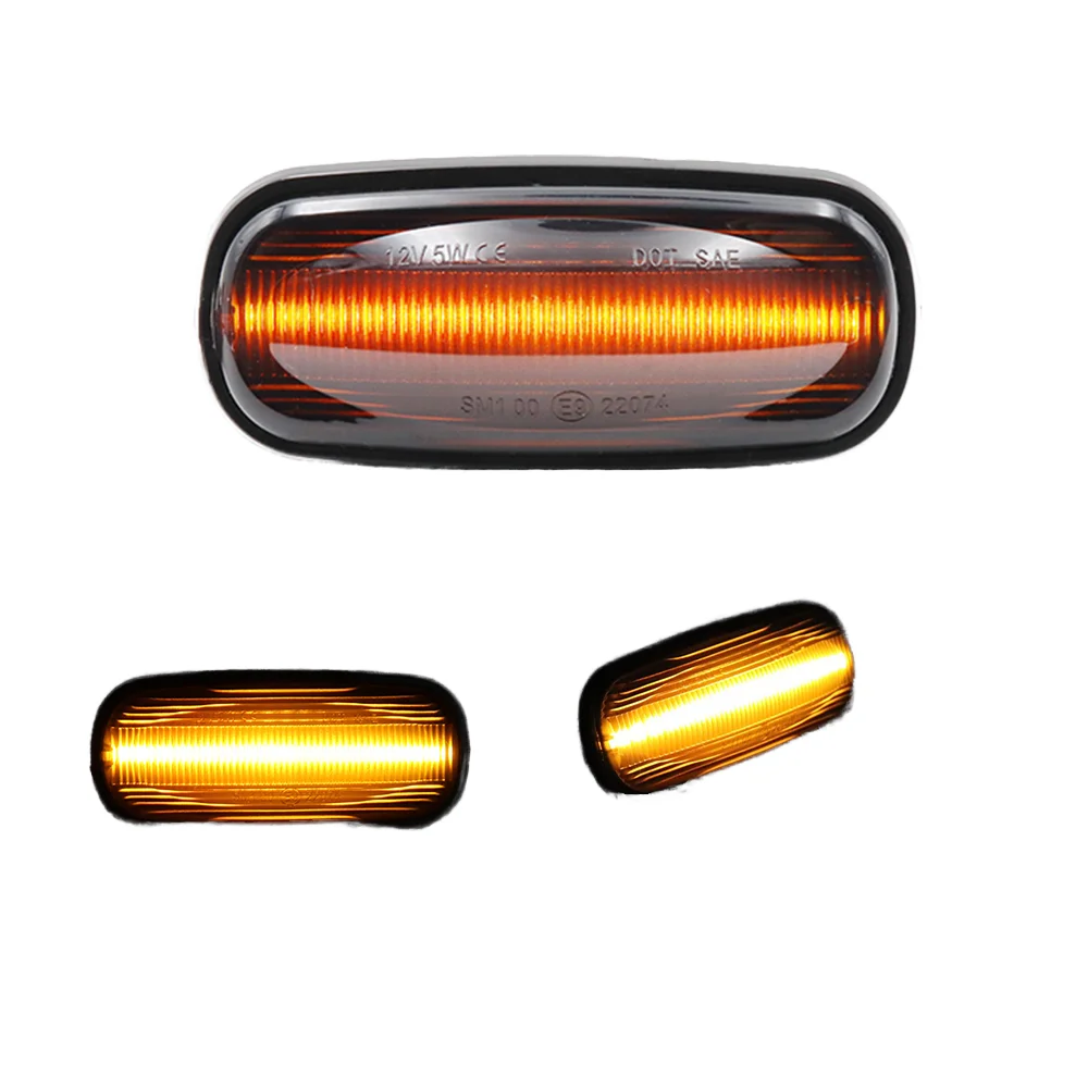 Dynamic LED Side Repeater Indicator Light for Discovery Defender TD5 New 6000k Flowing Color Marker Lamp 25W 6000LM