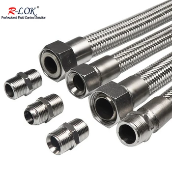 High Pressure Metal Braided Hose Ss304 Stainless Steel Flexible Pipe ...