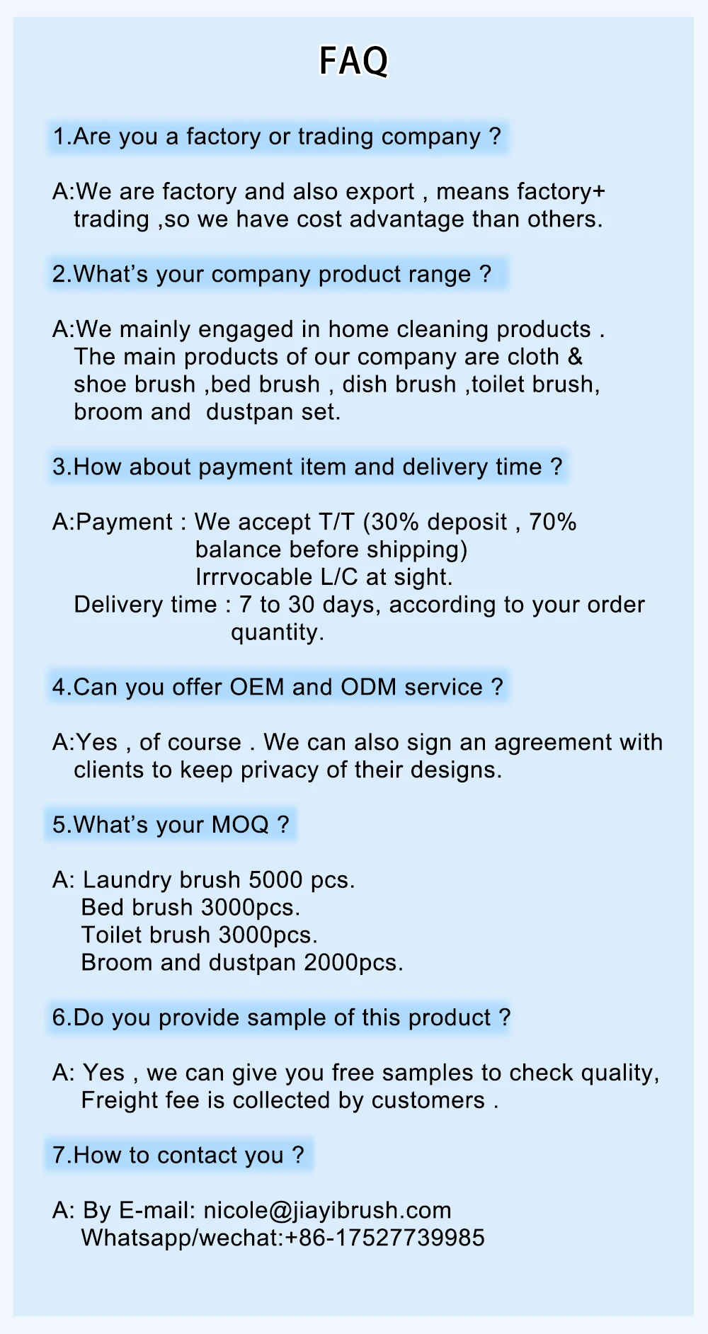 Outdoor Heavy Duty Concrete Push Broom Hard Bristle Commercial Floor