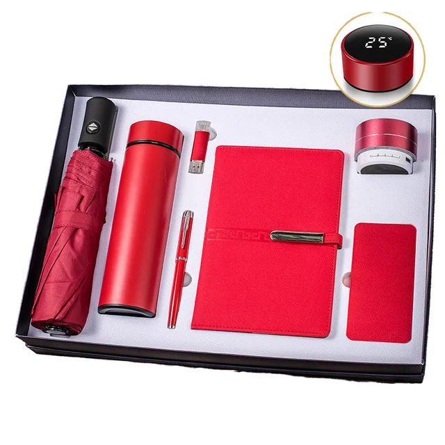 Luxury Corporate Gift Set for Valentine's Day Printed Folding Umbrella for Business or Graduation Present Christmas Gift