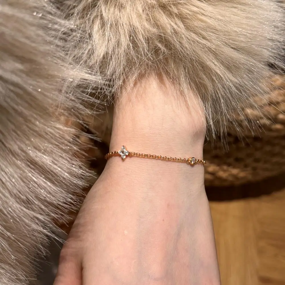 KAKODIY Stock Link Chain Starfinr Jewelry Bracelet Women's 925 Sterling Silver Bracelet detail 3