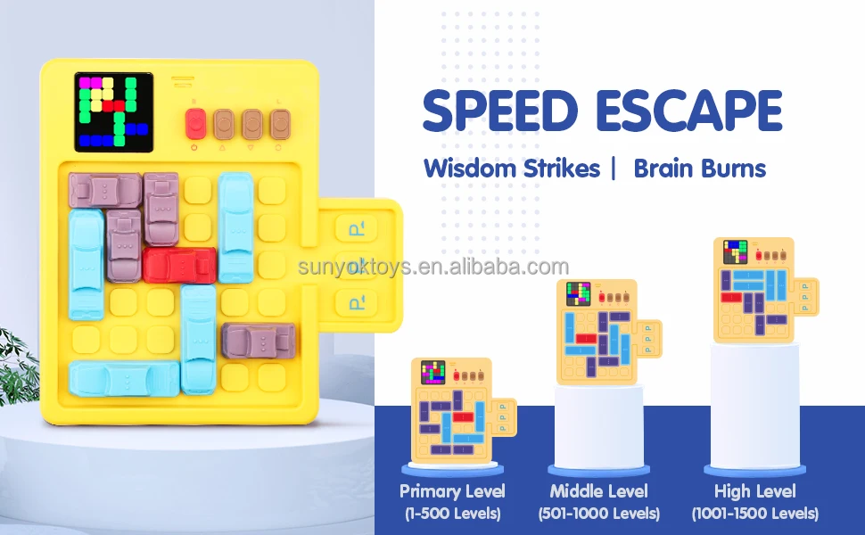 Super Slider Puzzle Brain Game Thinking Training Electronic Rush Hour