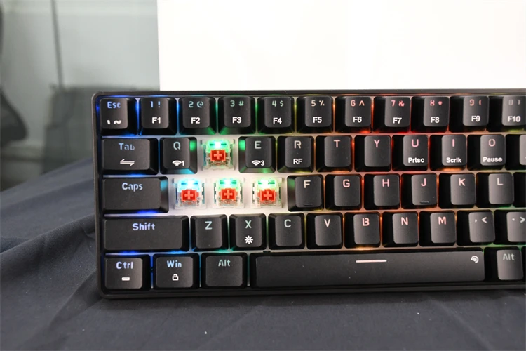 Factory Wired Backlight USB Computer Accessories Colorful 68 Keys Multi-Function Game Keyboard