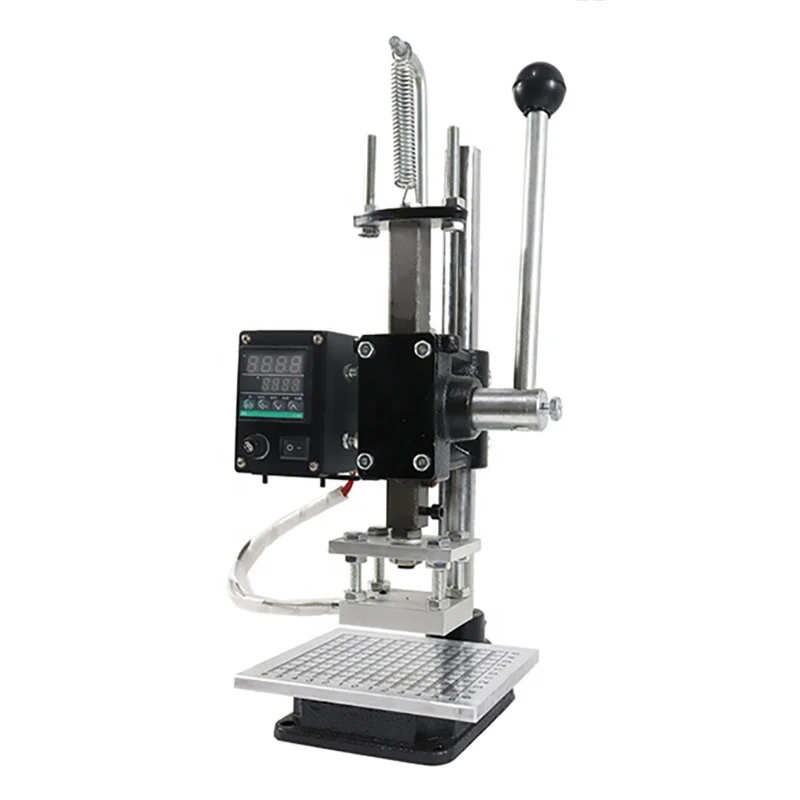 Automatic PU Leather Label Patch Embossing Machine logo Stamp Production Machine