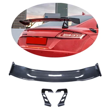 Universal Spoiler M Performance Style Rear Spoiler For Audi TT TTS Wings  Carbon Fiber Trunk Boot Lips TT TTRS MK3  Spoiler