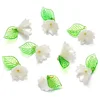 Acrylic Flower and Leaf Pendant - Style 02