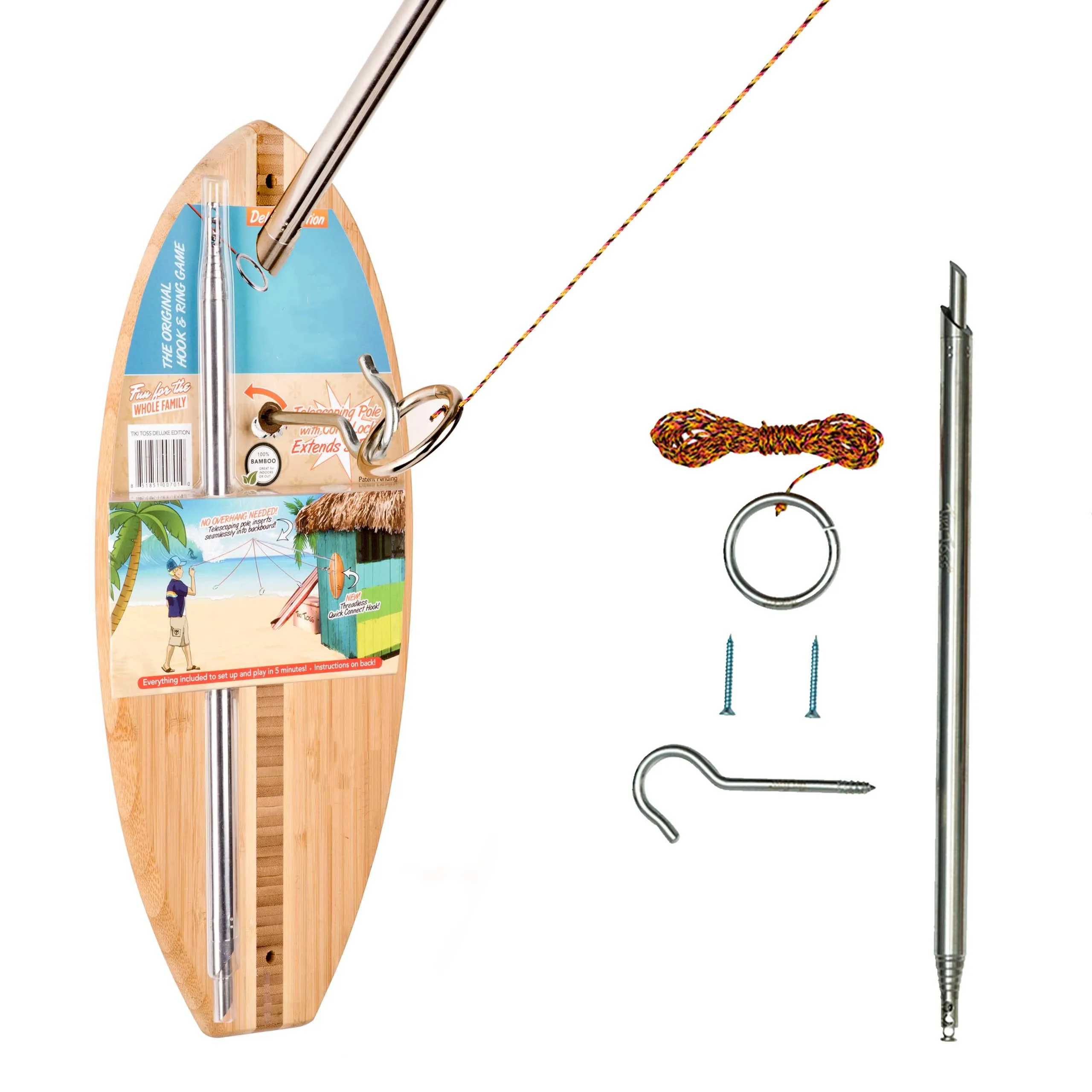 Ring Toss Game For Adults & Kids - Deluxe,Outdoor Or Indoor Party Games  Perfect For Drinking Games - Buy Ring Toss Game Tiki Toss Ring Toss Hook  And Ring Game Bar Games