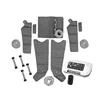 White machine+gray sleeves(2 arm+1waist+2 leg)
